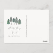 引っ越しました転居予告 ポストカード (裏面)