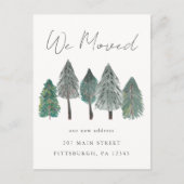 引っ越しました転居予告 ポストカード (正面)