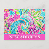 引っ越しました転居予告 ポストカード (正面)