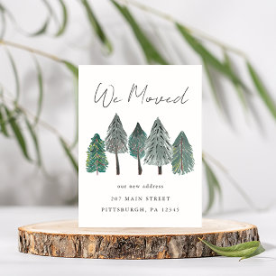 引っ越しました転居予告 ポストカード