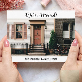 引っ越しました転居予告 ポストカード