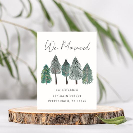 引っ越しました転居予告 ポストカード