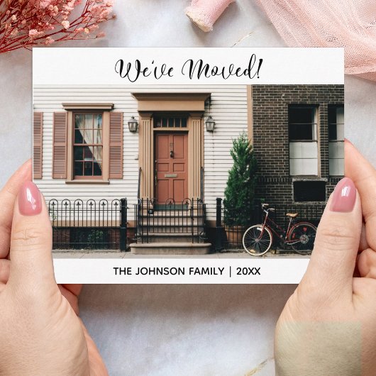 引っ越しました転居予告 ポストカード