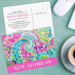 引っ越しました転居予告 ポストカード