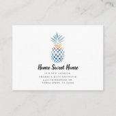 引っ越しました転居予告 名刺 (正面)