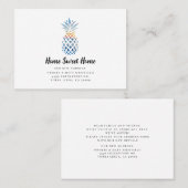 引っ越しました転居予告 名刺 (正面/裏面)