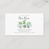 引っ越しました転居予告 名刺 (正面)