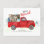 引っ越しました転居予告 案内ポストカード (正面)