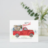 引っ越しました転居予告 案内ポストカード (スタンド正面)