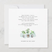 引っ越しました鉢植え新しい根の移動 案内状 (裏面)