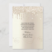 引っ越しました鍵滴下グリッターアドレスの変更 案内状 (裏面)