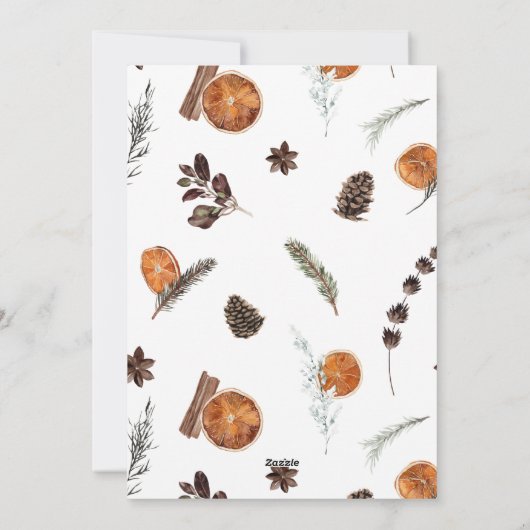 引っ越しました防寒柑橘類の引越し告知 シーズンカード (裏面)