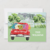 引っ越しました魅力的風光明媚なトラック予算の移動 案内状 (正面)