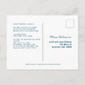 引っ越しました、おもしろいハウスオンホイールズ インビテーションポストカード (裏面)