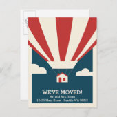 引っ越しました!お知らせはがき 案内ポストカード (正面/裏面)