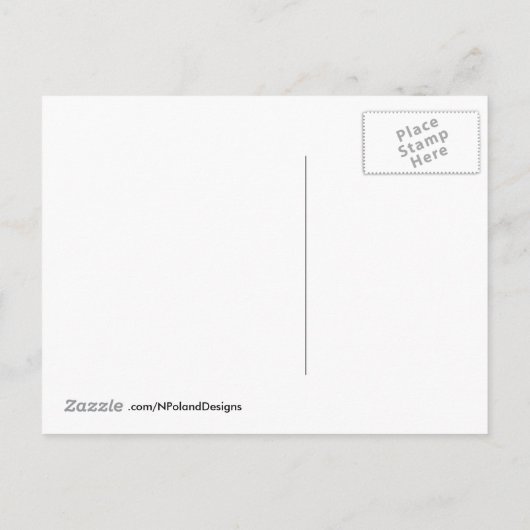 引っ越しました!お知らせはがき 案内ポストカード (裏面)