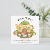 引っ越しました!かわいいティーポット猫の家 案内状 (スタンド正面)