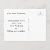 「引っ越しました」の住所変更 案内ポストカード (裏面)