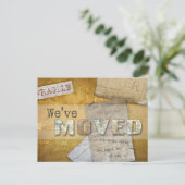 「引っ越しました」の住所変更 案内ポストカード (スタンド正面)
