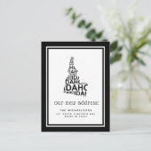 引っ越しました |アイダホタイポグラフィ シーズンポストカード (スタンド正面)