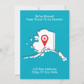 引っ越しました!アラ来スカ州での訪問のお知らせ シーズンカード (正面)