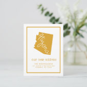 引っ越しました |アリゾナタイポグラフィ シーズンポストカード (スタンド正面)