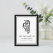 引っ越しました |イリノイタイポグラフィ シーズンポストカード (スタンド正面)