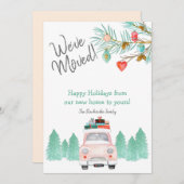 引っ越しました·ウ·ザ·ザ·ムーブ·クリスマス新住所 シーズンカード (正面/裏面)