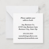 引っ越しました·オフィカスタムスのビジネス·アドレスの変更 ノートカード (裏面)