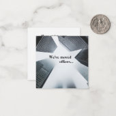 引っ越しました·オフィカスタムスのビジネス·アドレスの変更 ノートカード (正面/裏面インサイチュ)