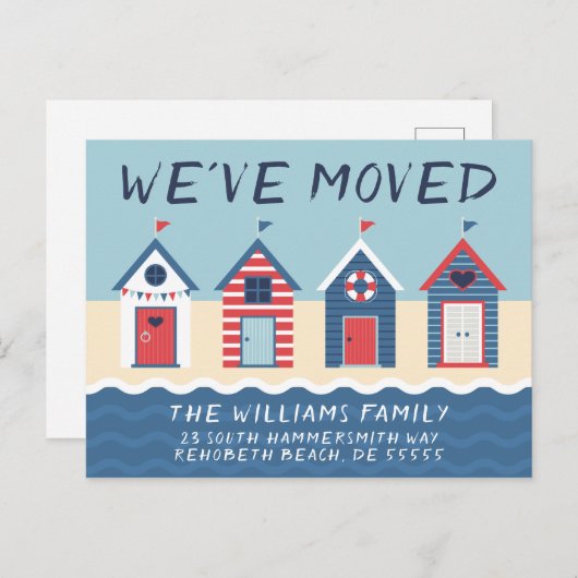 引っ越しました |カウトビーチハウス ポストカード (正面/裏面)