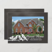 引っ越しました – カルボードホームスイートホームバード 案内状 (正面/裏面)