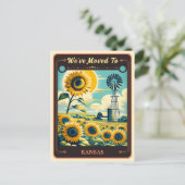 引っ越しました – カンザス |ヴィンテージはがき ポストカード (スタンド正面)