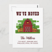 引っ越しました |カントリーファームホーム ポストカード (正面/裏面)