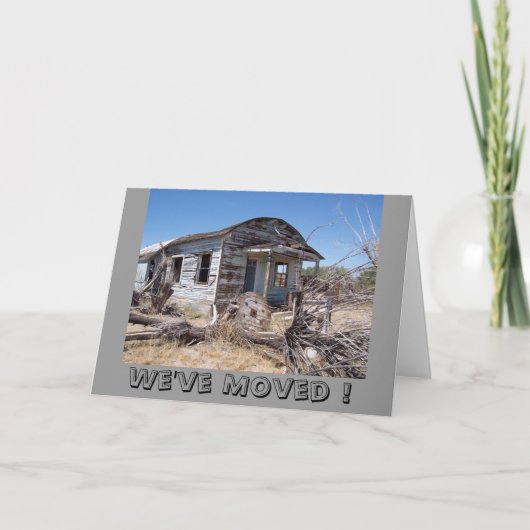 引っ越しました！カードカスタマイズ-  案内状 (正面)
