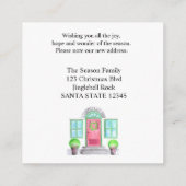 引っ越しました! クリスマスの家 エンクロージャーカード (裏面)