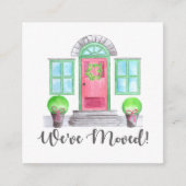 引っ越しました! クリスマスの家 エンクロージャーカード (正面)