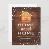 引っ越しました | クリスマスジンジャーブレッドハウス 案内ポストカード (正面/裏面)