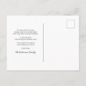 引っ越しました | クリスマスジンジャーブレッドハウス 案内ポストカード (裏面)