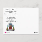 引っ越しました!クリスマスホームポストカード ポストカード (裏面)