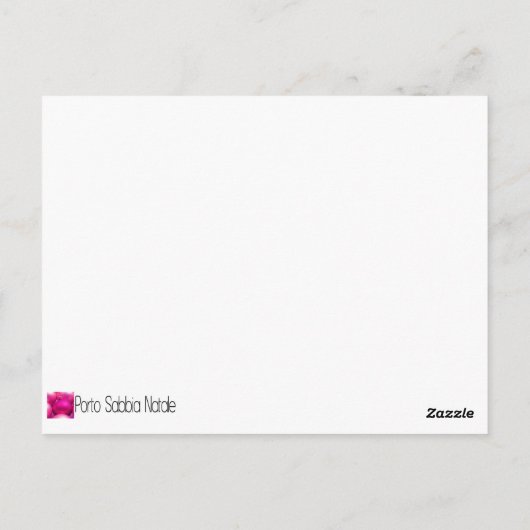 引っ越しました!    クリスマス非常に熱い蝋燭の ポストカード (裏面)