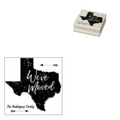 引っ越しました-テキサス州 ラバースタンプ (押印)