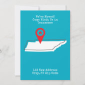 引っ越しました!テネ来シーでの訪問 案内状 (正面)