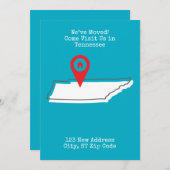 引っ越しました!テネ来シーでの訪問 案内状 (正面/裏面)