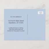 引っ越しました、ニューアドレスウィンターバードハウス&フラグ 案内ポストカード (裏面)