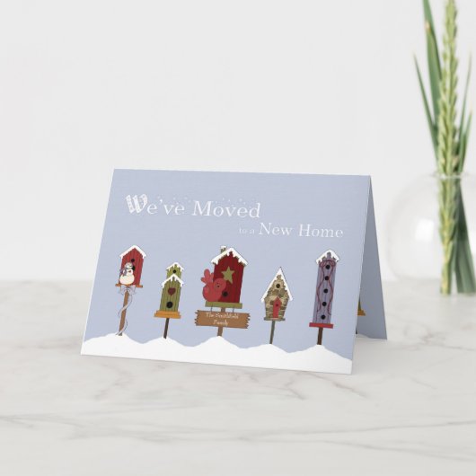 引っ越しました/ニューアドレスバードハウス&スノー 案内状 (正面)