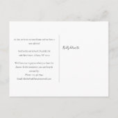 引っ越しました・ニューホームの白黒アナウンス  案内ポストカード (裏面)