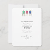 引っ越しました·ファミリのモダン移動に関する発表 案内状 (裏面)