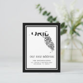 引っ越しました |フロリダタイポグラフィ シーズンポストカード (スタンド正面)