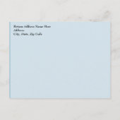 引っ越しました、ブルーハウスアイコン 案内ポストカード (裏面)